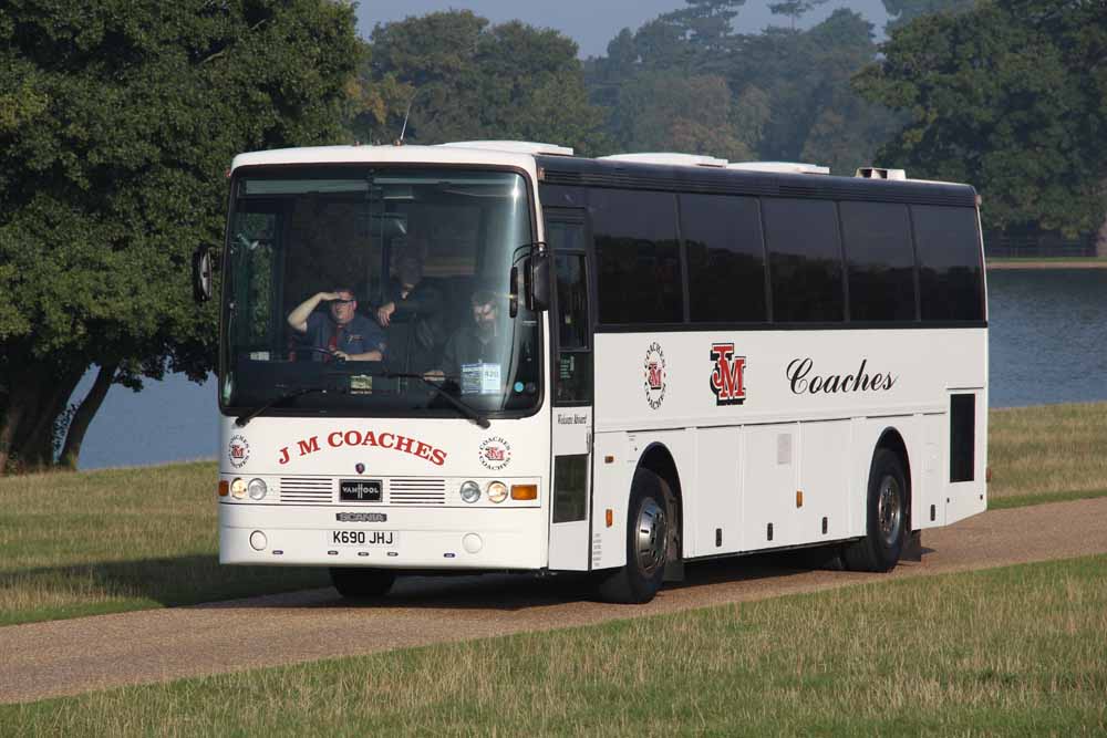 JM Coaches Scania K113CRB Van Hool K690JHJ