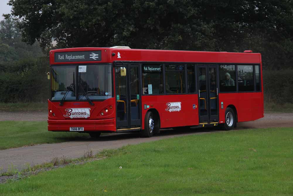 Burrows Coaches Dennis Dart SLF Caetano Nimbus Claire