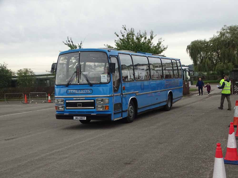 Edwards of Llantwit Fardre Bedford YMT Plaxton Supreme IV JMA880T